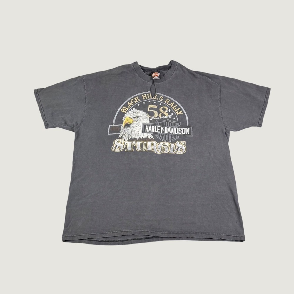 Vintage Harley Davidson Sturgis Black Hills Rally 58th Anniversary Tee XXL 90s